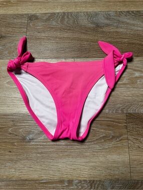 Victorias Secret PINK Hot Pink Tie-Side Bikini Bottoms
